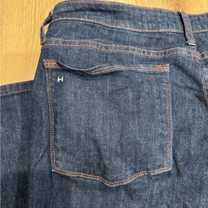 Women's HAALA Westerly Straight Jeans with Pink Stitching